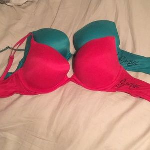 Two 34D VS sexy push up bras